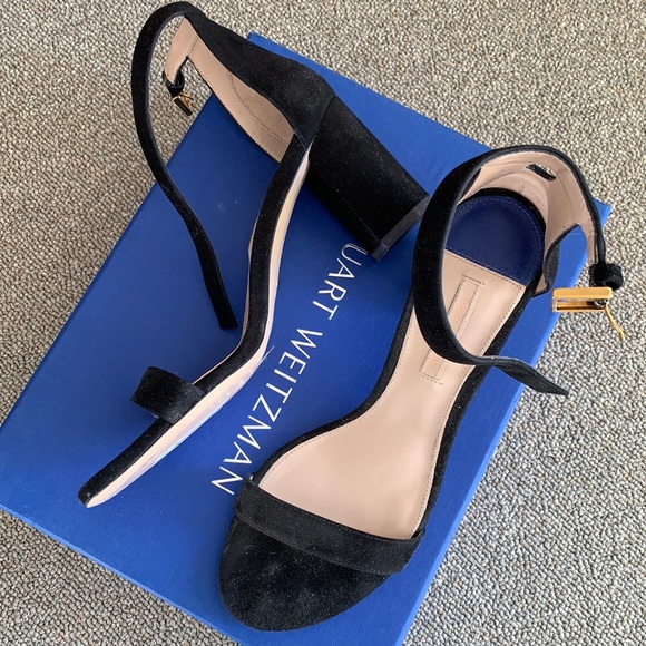 Stuart Weitzman Shoes - Stuart Weitzman Nearlynude 75mm Black Suede